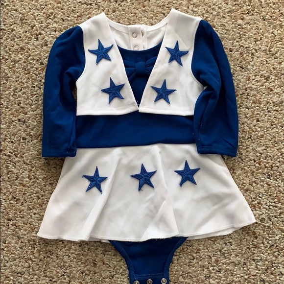 infant cowboys cheerleader costume